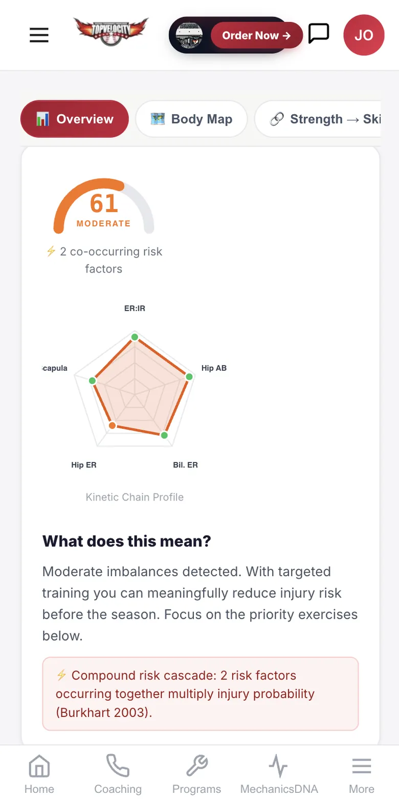 ForceIQ injury-risk report