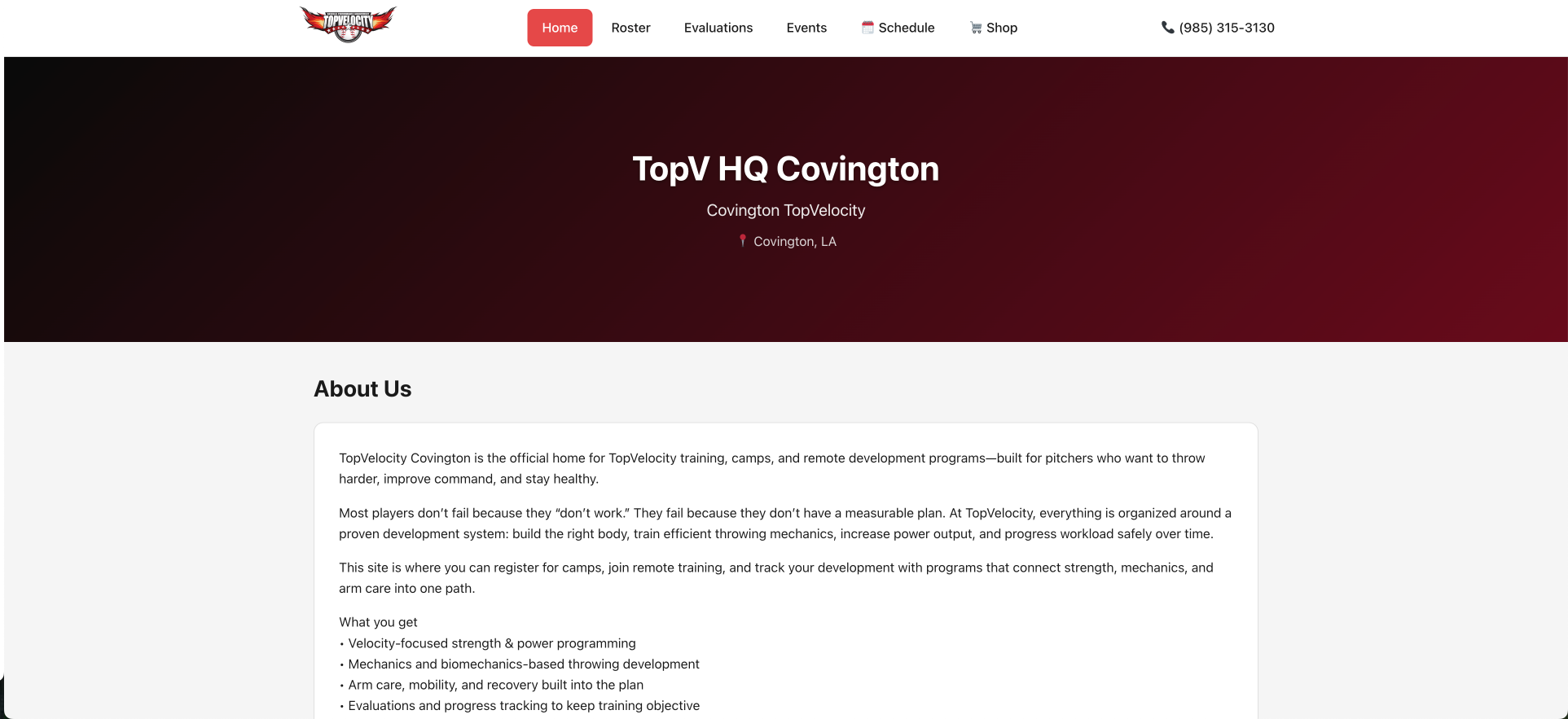 Organization Public Page