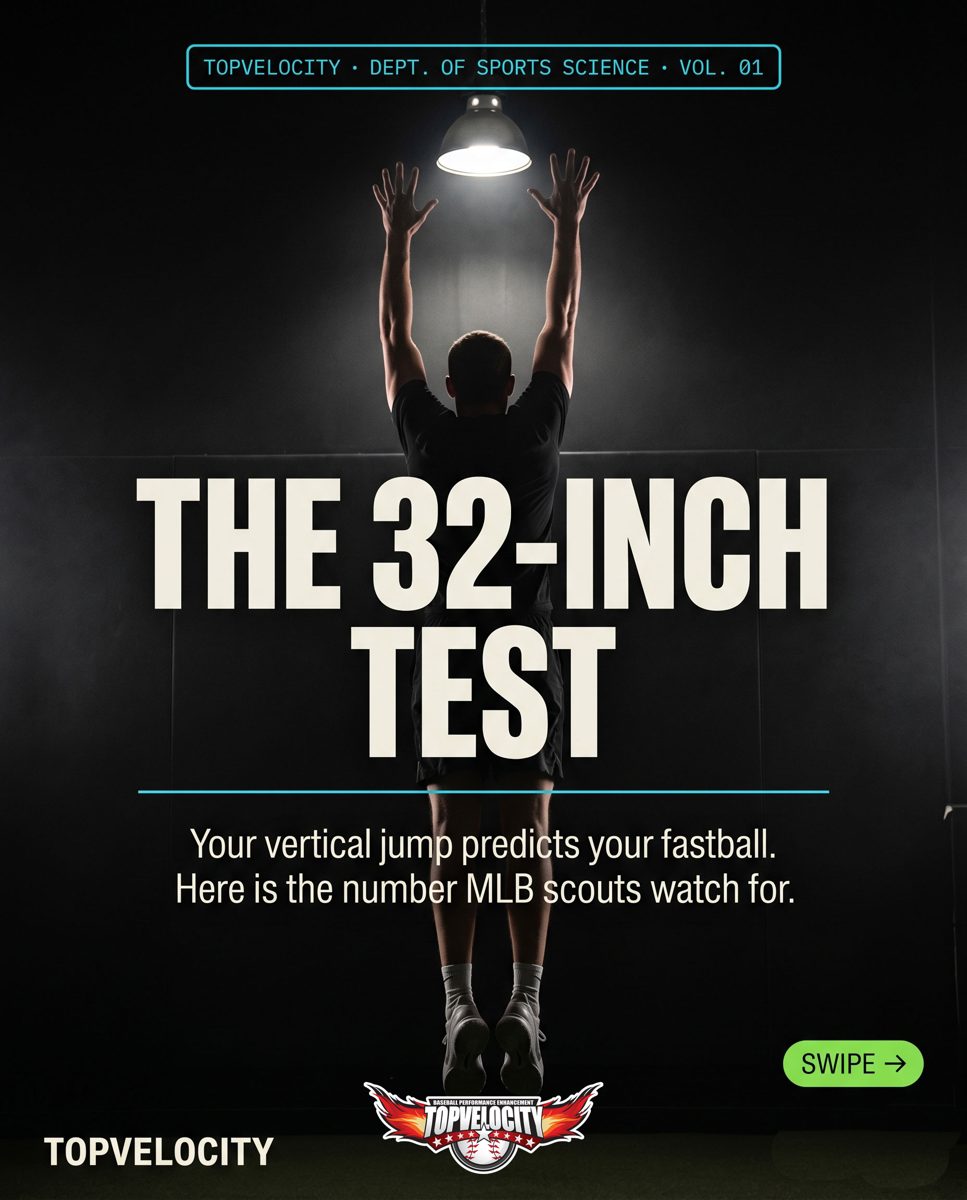 Vertical jump pitching velocity test - the 32-inch vertical predicts the fastball - TopVelocity