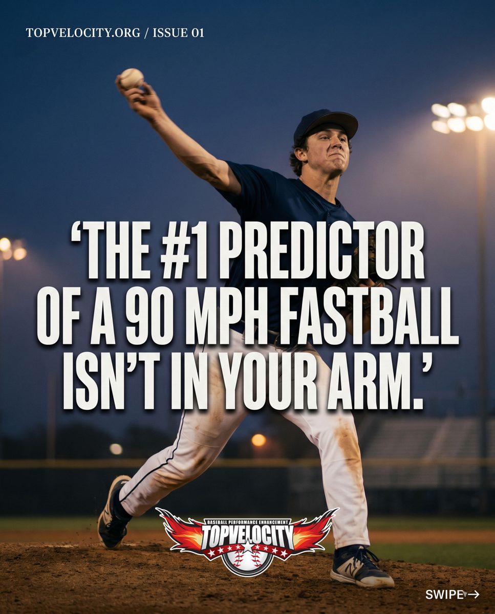 Vertical jump pitching velocity link - the number one predictor of a 90 mph fastball is not in your arm