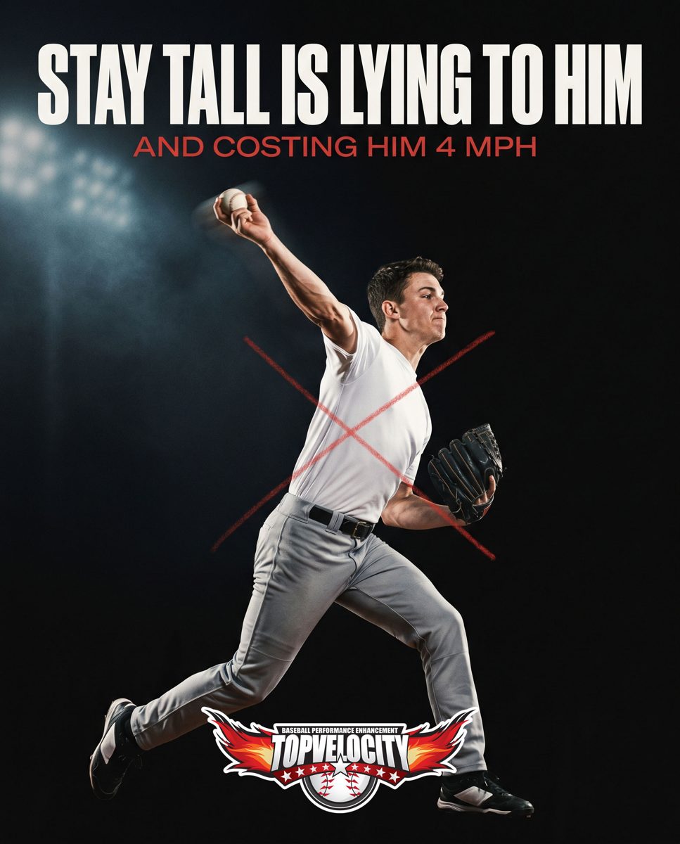 What is the 3X pitching method - stay tall is lying to him and costing 4 mph